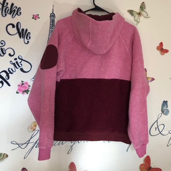 Outdoor voices Megafleece Hoodie Pink Small - Picture 9 of 9